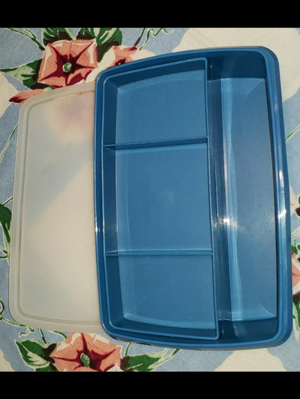 Tupperware vintage blue